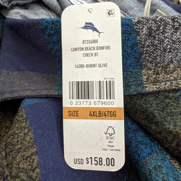 Tommy Bahama Multicolor Plaid Button Down Shirt - Picture 15 of 15